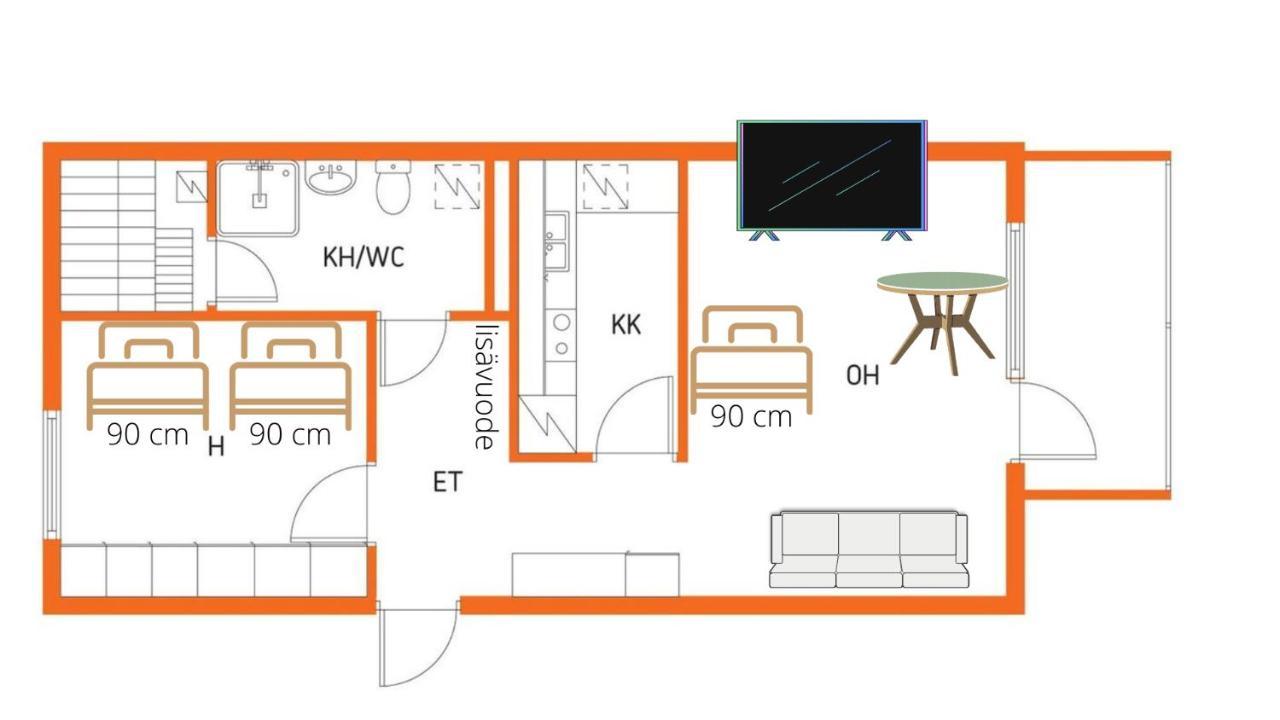 Niinivaara Apartment Saunallinen Ja Ilmastoitu Majoitus Йоэнсуу Экстерьер фото